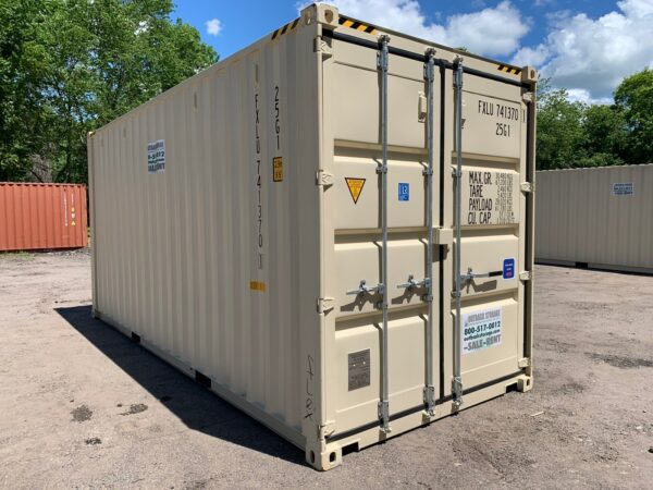 New 20 ft High Cube Double-Door Shipping Container – Beige or Red - Image 17
