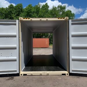New 20 ft High Cube Double-Door Shipping Container – Beige or Red