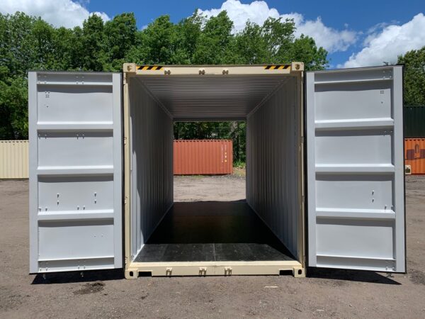 New 20 ft High Cube Double-Door Shipping Container – Beige or Red