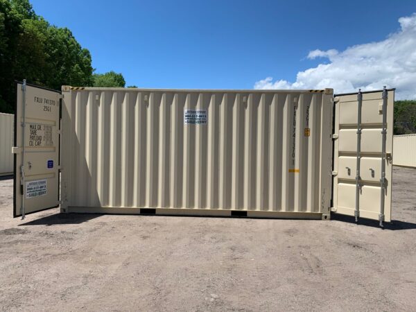 New 20 ft High Cube Double-Door Shipping Container – Beige or Red - Image 32