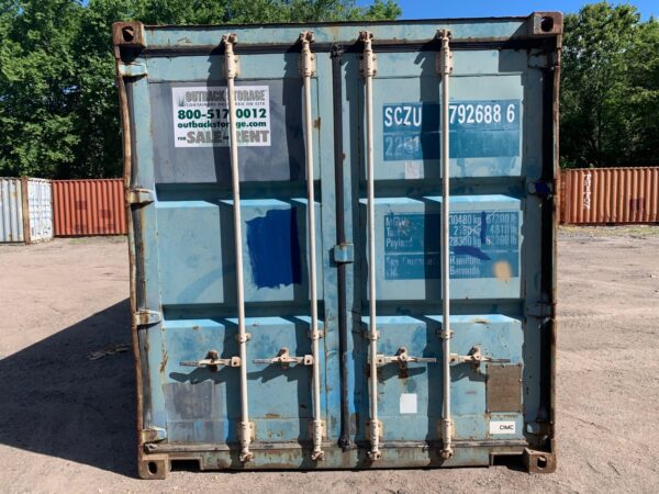 Used 20 ft Standard Height Shipping Container – Blue or Red - Image 3