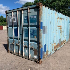 Used 20 ft Standard Height Shipping Container – Blue or Red