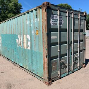 Used 20 ft Standard Height Shipping Container – Green or Red
