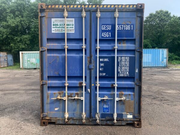 Used 40 ft High Cube Shipping Container – Blue or Red - Image 3