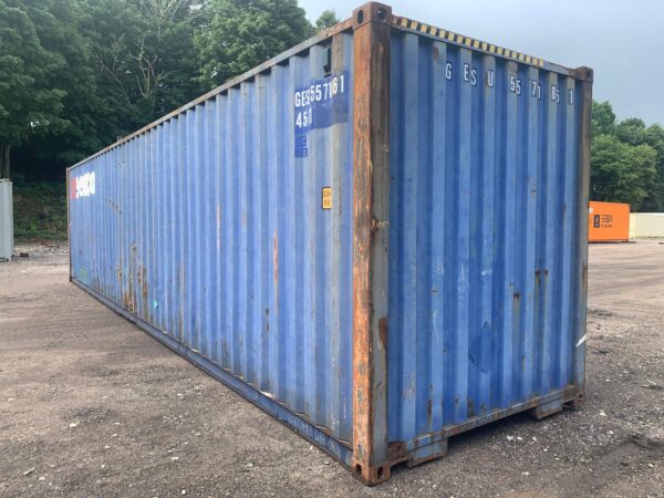 Used 40 ft High Cube Shipping Container – Blue or Red - Image 8