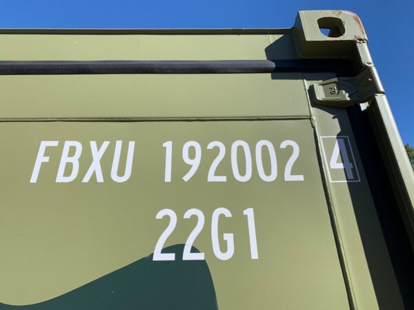 Used 20 ft Standard Height Shipping Container – Camouflage - Image 2