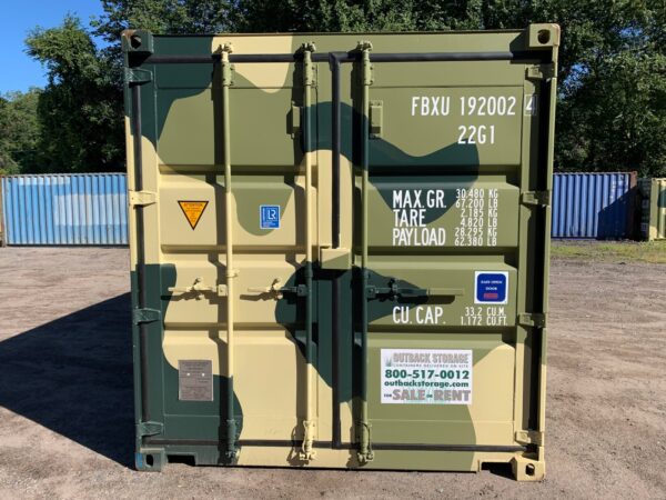 Used 20 ft Standard Height Shipping Container – Camouflage - Image 3