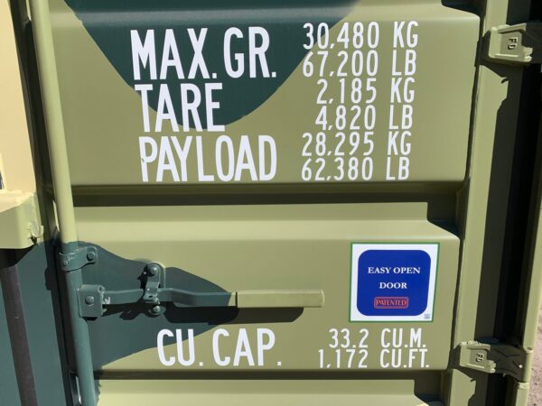 Used 20 ft Standard Height Shipping Container – Camouflage - Image 8
