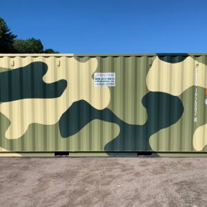 Used 20 ft Standard Height Shipping Container – Camouflage
