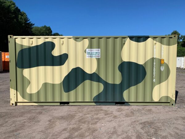 Used 20 ft Standard Height Shipping Container – Camouflage