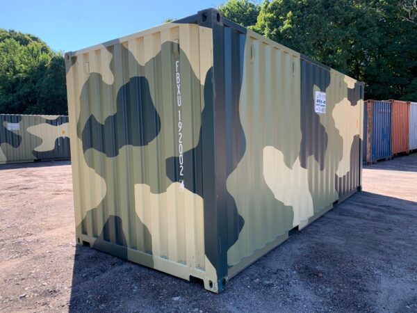 Used 20 ft Standard Height Shipping Container – Camouflage - Image 15