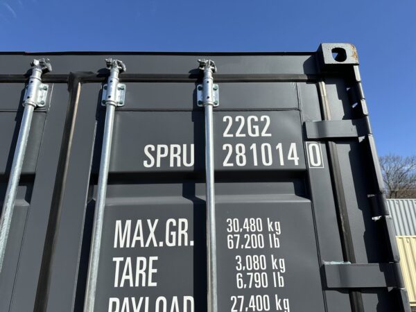 New 20 ft Open-Side Shipping Container – Gray - Image 3