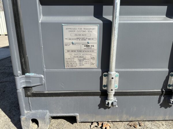 New 20 ft Open-Side Shipping Container – Gray - Image 4