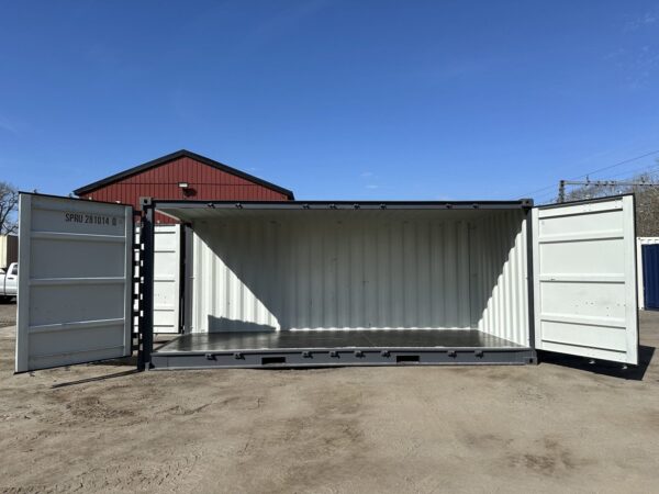 New 20 ft Open-Side Shipping Container – Gray - Image 6