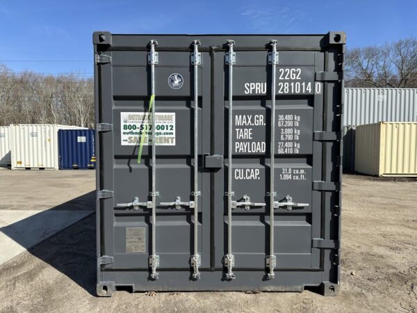 New 20 ft Open-Side Shipping Container – Gray - Image 7