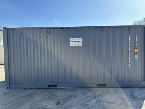 New 20 ft Open-Side Shipping Container – Gray - Image 8
