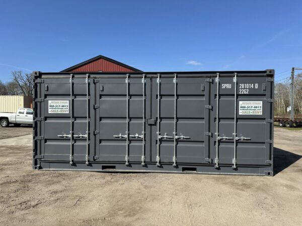 New 20 ft Open-Side Shipping Container – Gray - Image 10