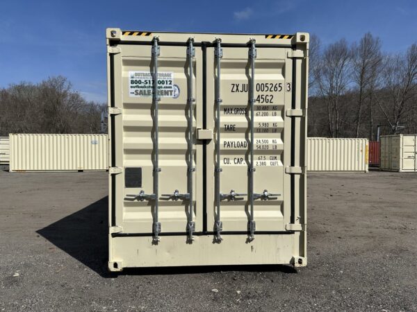 New 40 ft High Cube Open-Side Shipping Container – Beige or Red - Image 8