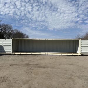 New 40 ft High Cube Open-Side Shipping Container – Beige or Red