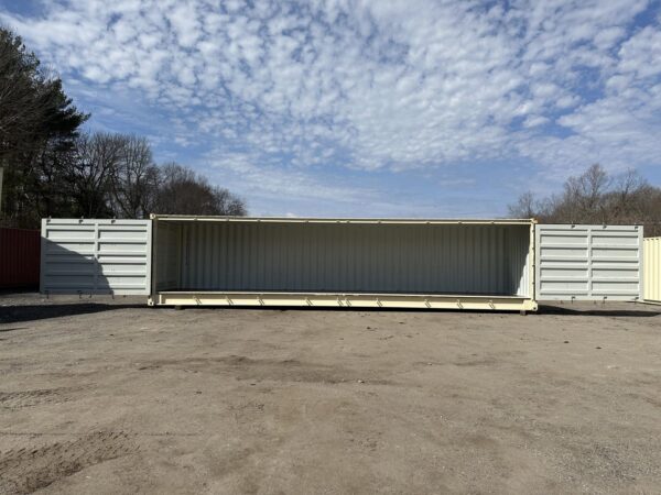 New 40 ft High Cube Open-Side Shipping Container – Beige or Red