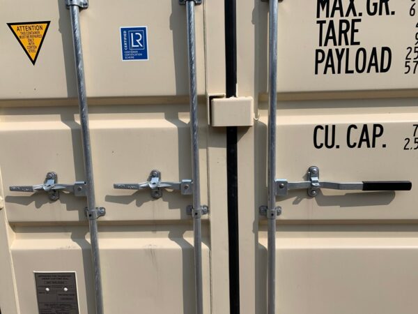 New 40 ft High Cube Open-Side Shipping Container – White, Beige, Blue, Red - Image 4