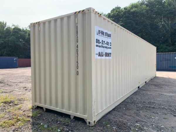 New 40 ft High Cube Open-Side Shipping Container – White, Beige, Blue, Red - Image 15