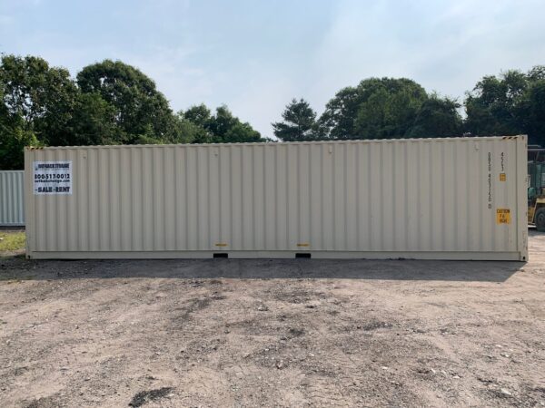 New 40 ft High Cube Open-Side Shipping Container – White, Beige, Blue, Red - Image 16