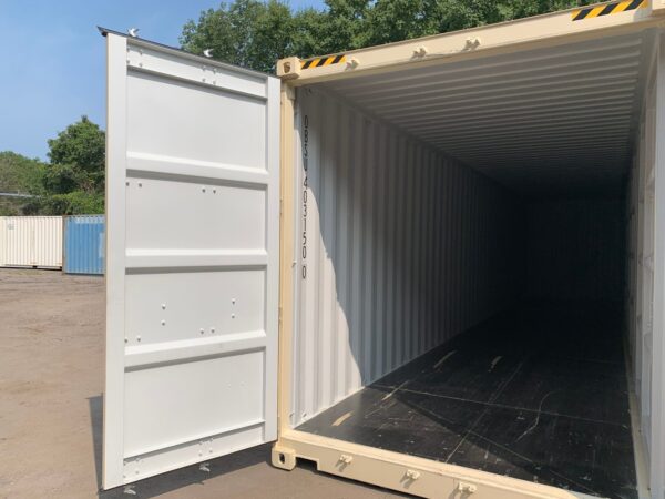 New 40 ft High Cube Open-Side Shipping Container – White, Beige, Blue, Red - Image 20