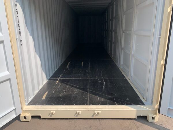 New 40 ft High Cube Open-Side Shipping Container – White, Beige, Blue, Red - Image 23