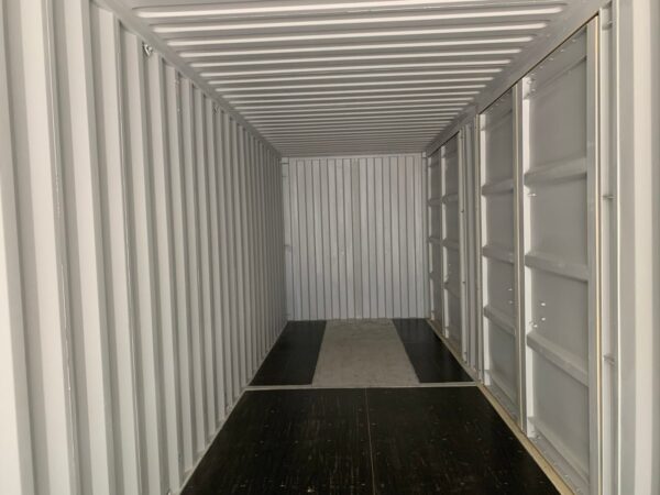 New 40 ft High Cube Open-Side Shipping Container – White, Beige, Blue, Red - Image 29
