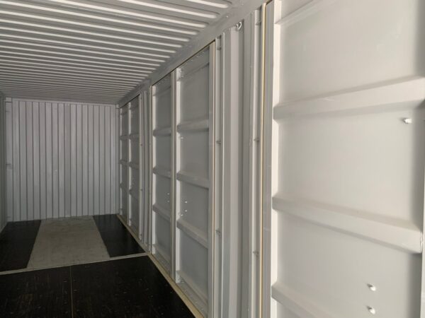 New 40 ft High Cube Open-Side Shipping Container – White, Beige, Blue, Red - Image 31