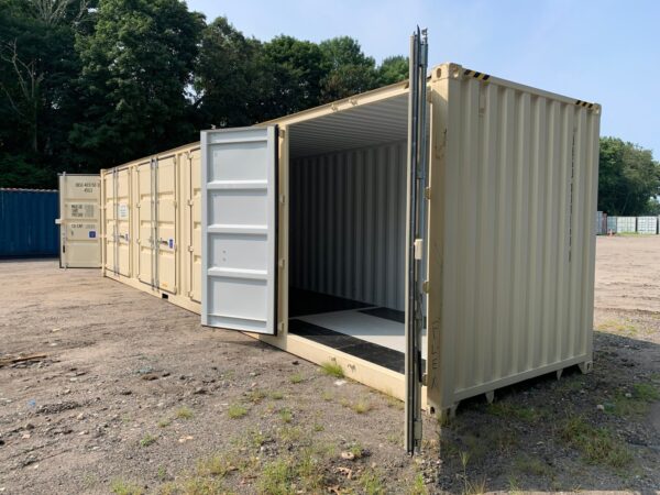 New 40 ft High Cube Open-Side Shipping Container – White, Beige, Blue, Red - Image 35