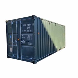 Used 20 ft Double-Door Shipping Container – Green or Dark Green