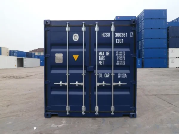 Used 10 ft Standard Height Shipping Container – Blue - Image 3