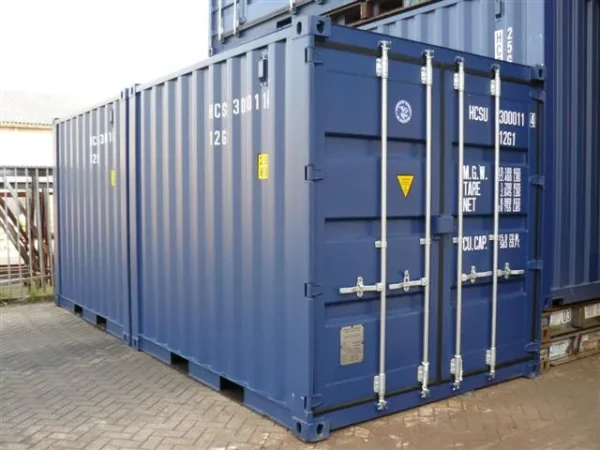 Used 10 ft Standard Height Shipping Container – Blue - Image 2