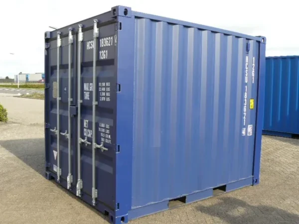 Used 10 ft Standard Height Shipping Container – Blue