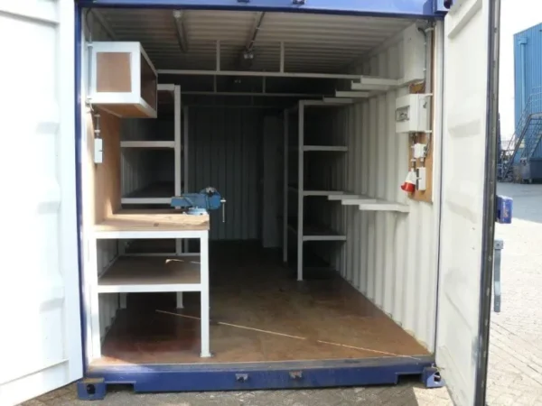 Used 20 ft Workshop Shipping Container - Image 3
