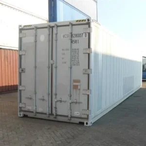 Used 40 ft High Cube Refrigerated Shipping Container – Red