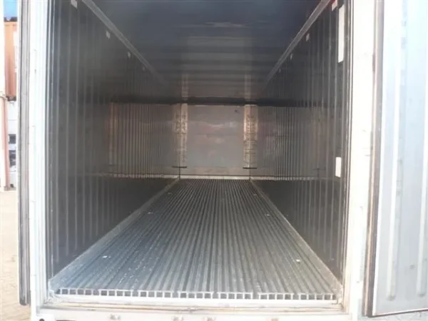 Used 40 ft High Cube Refrigerated Shipping Container – Red - Image 2
