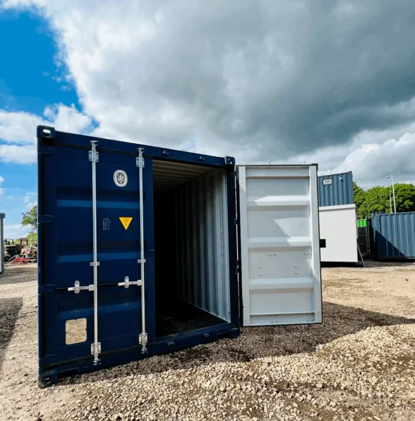 Used 20 ft Standard Height Shipping Container – Blue - Image 4