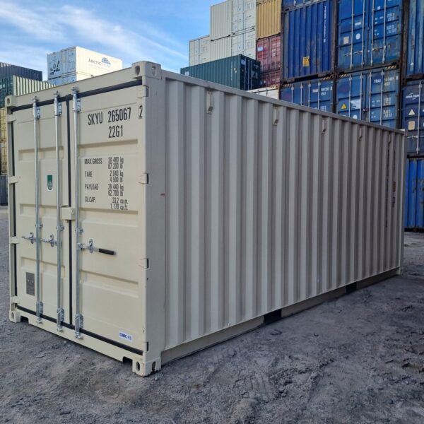 Used 20 ft Hard Open-Top Shipping Container – White - Image 4