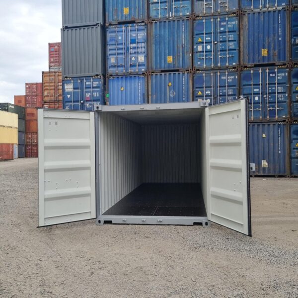 Used 20 ft Hard Open-Top Shipping Container – White - Image 9